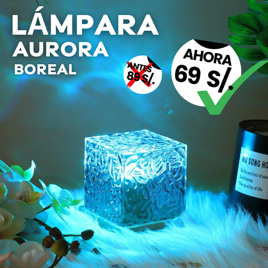 Lámpara Aurora Boreal Táctil ✨