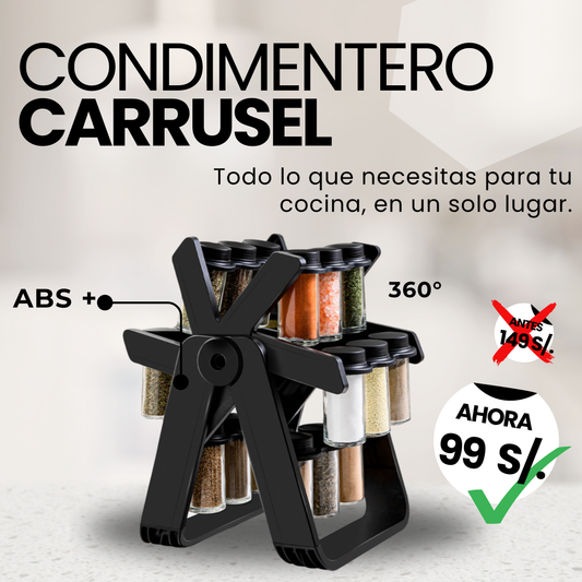 CONDIMENTERO CARRUSEL 360°🧂